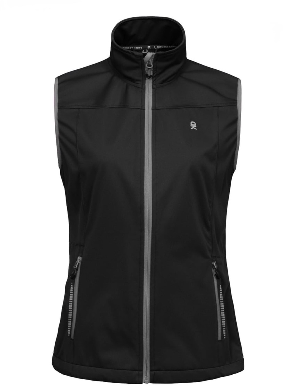 Little Donkey Andy Women's Lightweight Softshell Black Vest Size Medium Running